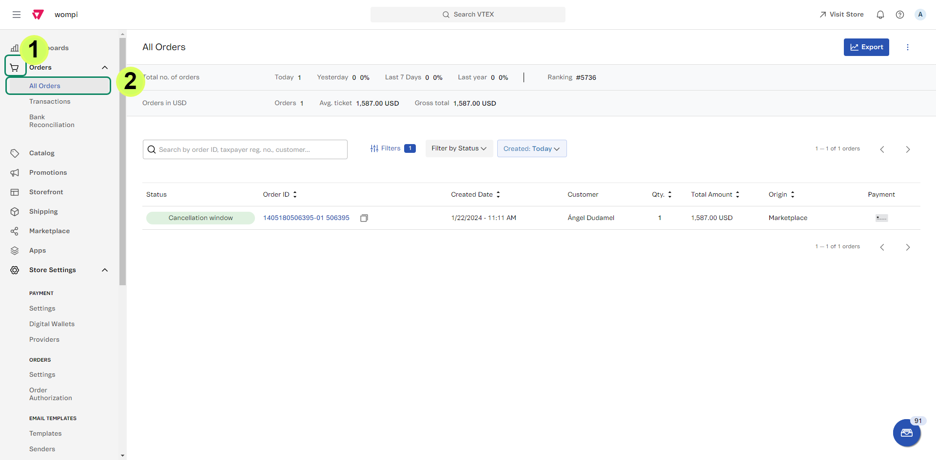 Flujo de administrador