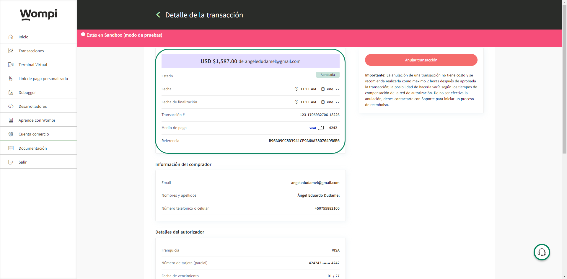 Flujo de administrador