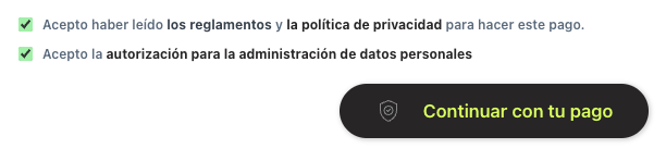 Ejemplo de aceptación de los contratos
